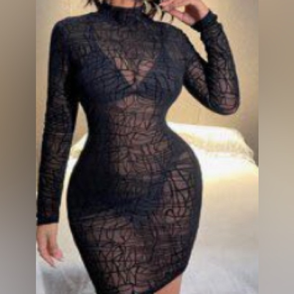 See through club dress